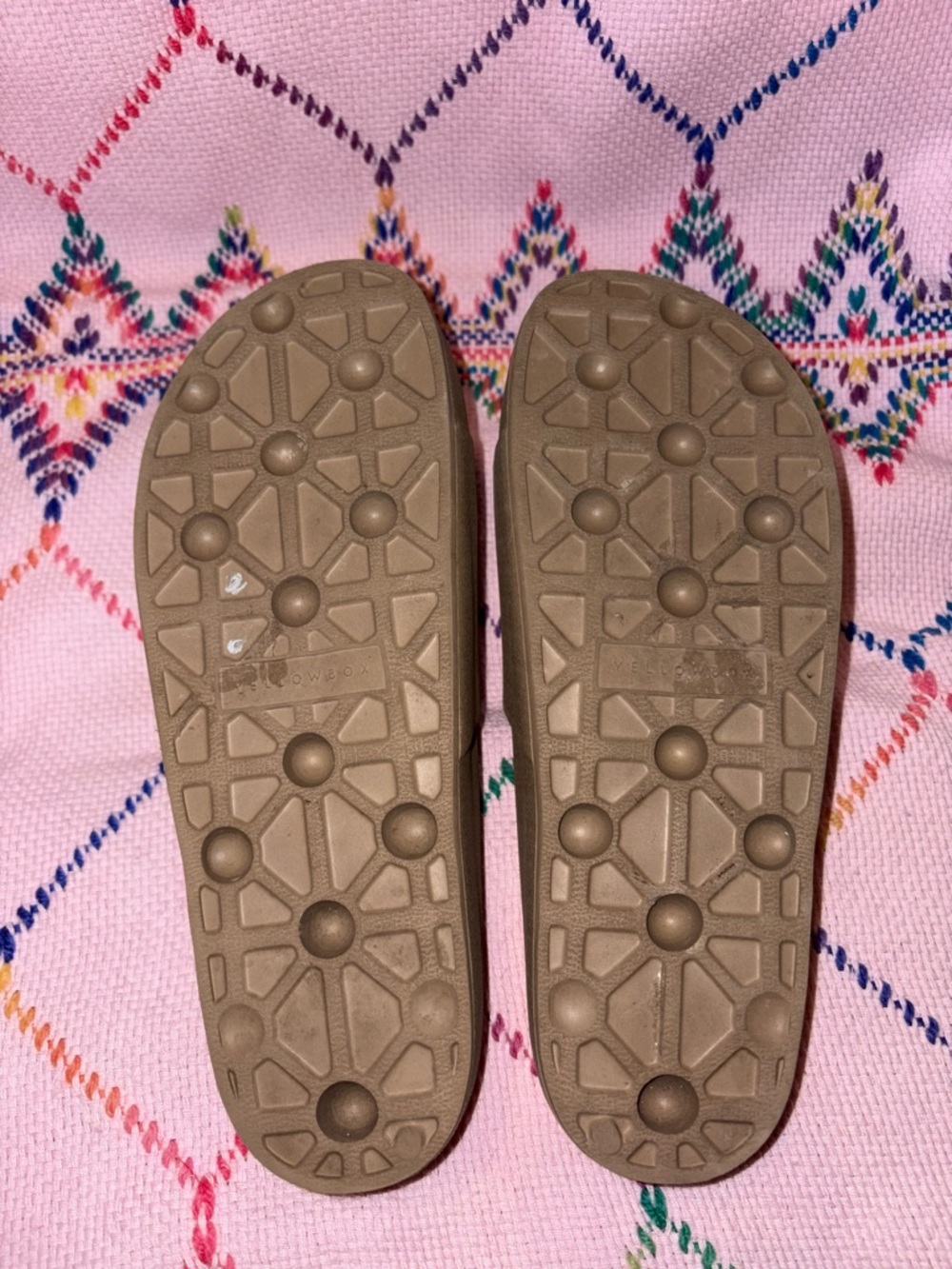 YellowBox Taupe Slide Sandals - Picture 5 of 6
